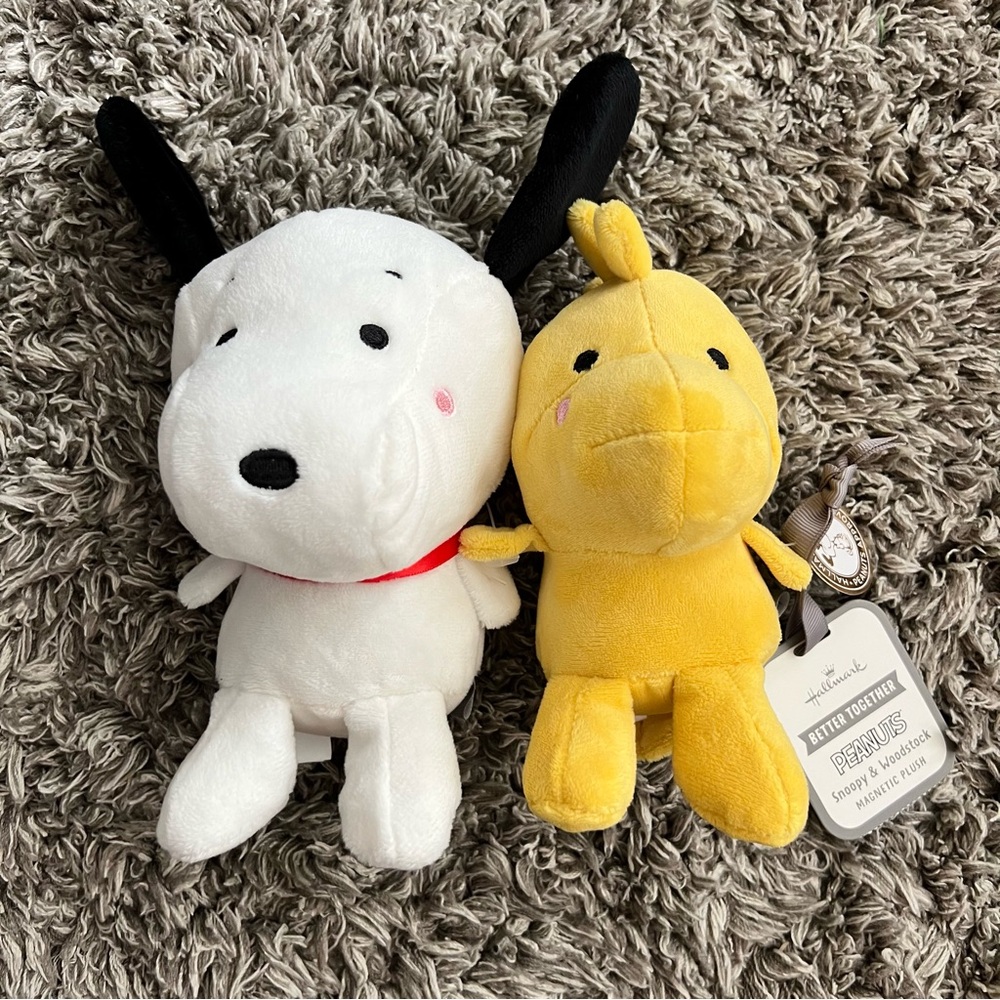 Hallmark Better Together Snoopy & Woodstock Magnetic Plush